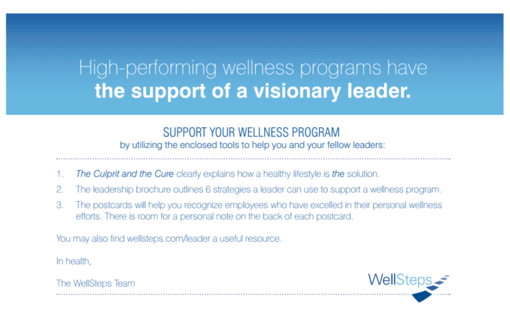 Wellness leadership, how to engage employees in wellness programs, what makes a wellness program successful, leadership and wellness, why is leadership support important, wellness success