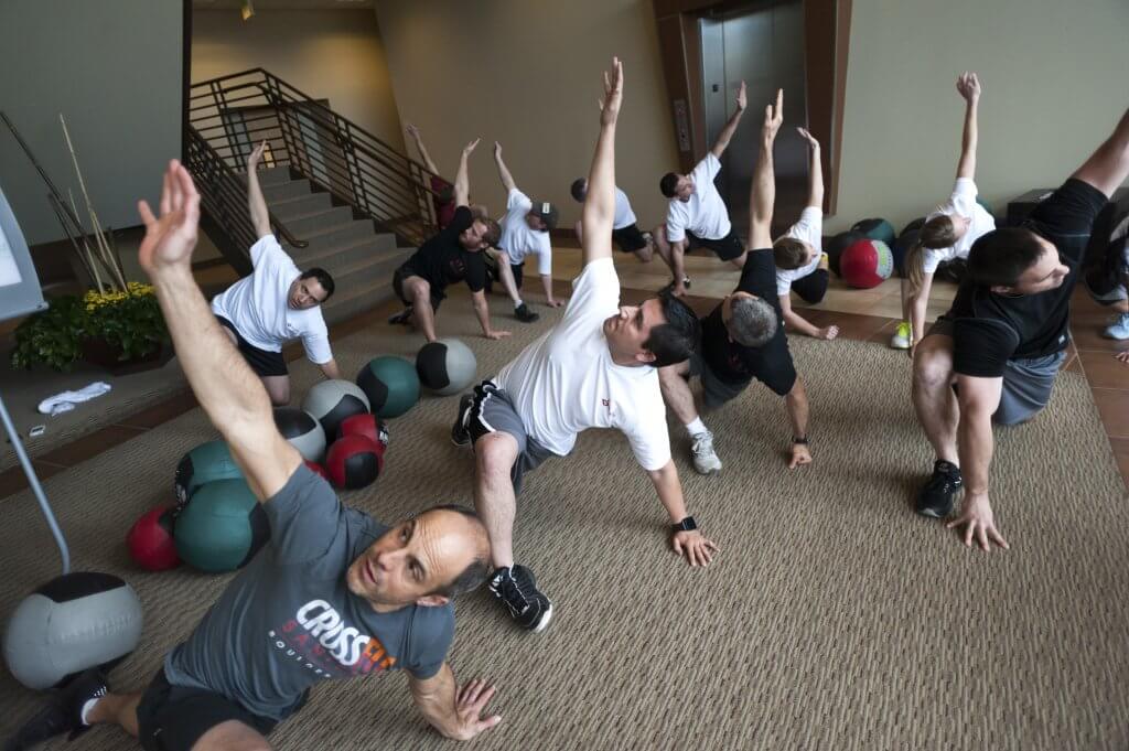 employees engage in healthy activity