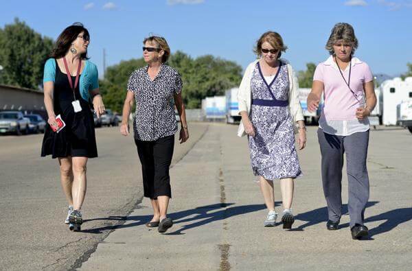 employees take a wellness break