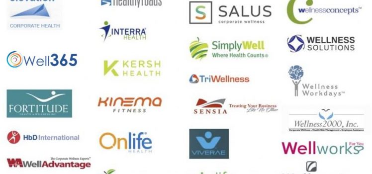 Workplace wellness company logos.
