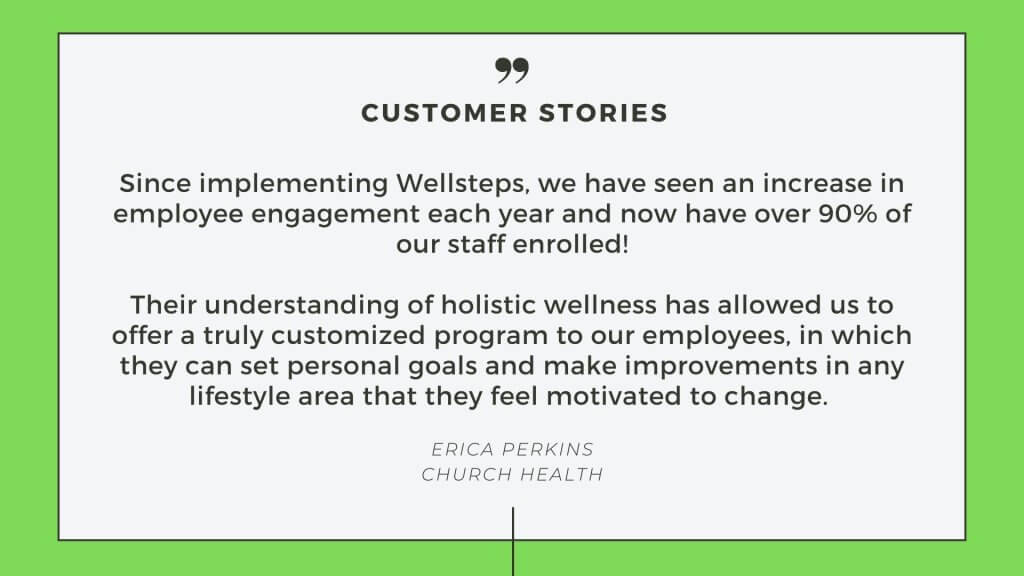 customer testimonials with wellsteps