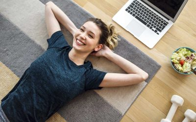 woman finishing the launch solution